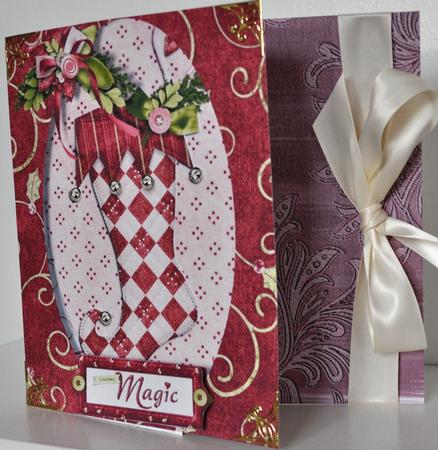 Dusky Pink Painted Embossed Leaf A4 Backing Paper by Elaine Thompson