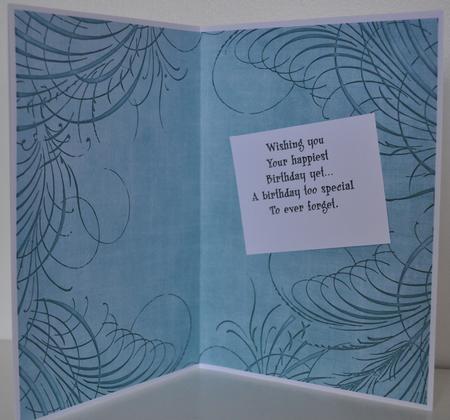 Dusky Teal Embossed Fleur Edge A4 Backing Paper by Elaine Thompson