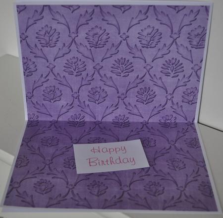 Lilac Random Vine A4 Backing Paper by Elaine Thompson