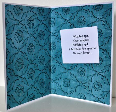Dusky Teal Random Vine A4 Backing Paper by Elaine Thompson
