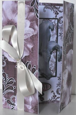 Dusky Pink Blossom Swirl Painted A4 Backing Paper by Elaine Thompson