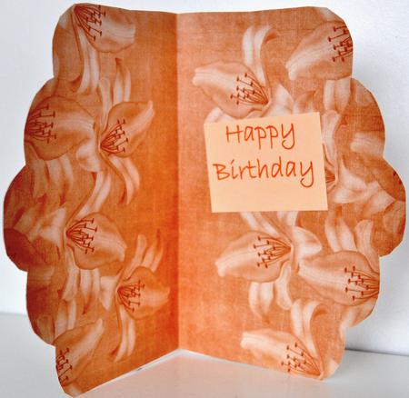 Lily Sides Burnt Orange A4 Backing Paper by Elaine Thompson