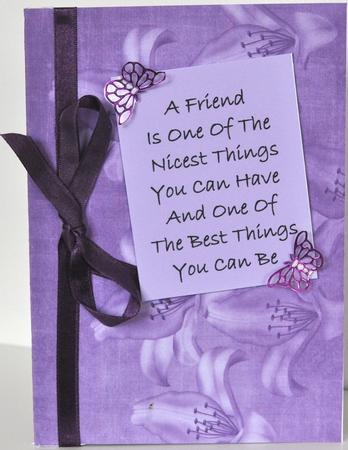 Lily Sides Purple A4 Backing Paper by Elaine Thompson