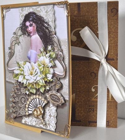 Gold Metallic 21 Birthday A4 Backing Paper by Elaine Thompson