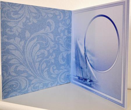 Slate Blue Swirls Paper by Elaine Thompson