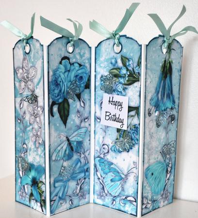 Heaven Scent Bookmarks in Tempting Turquoise by Elaine Thompson