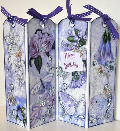 Heaven Scent Bookmarks in Twilight Blueberry by Elaine Thompson
