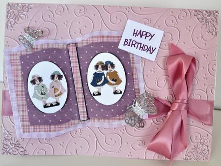 Shabby Summertime 'swirls Embossed' Backing Paper by Elaine Thompson