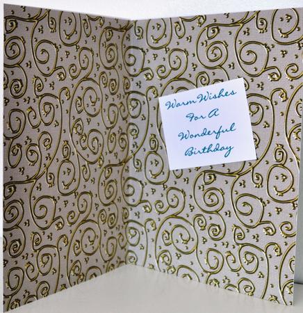 Neutrals 'metallic Swirls - Gold' Backing Paper by Elaine Thompson