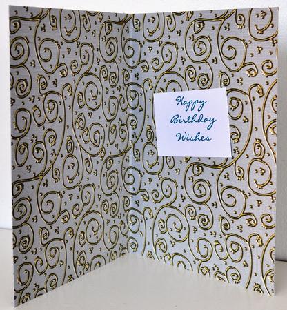 Neutrals 'metallic Swirls - Gold' Backing Paper by Elaine Thompson