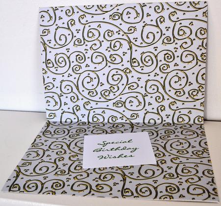 Neutrals 'metallic Swirls - Gold' Backing Paper by Elaine Thompson