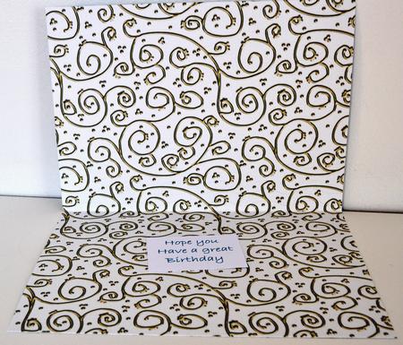 Neutrals 'metallic Swirls - Gold' Backing Paper by Elaine Thompson