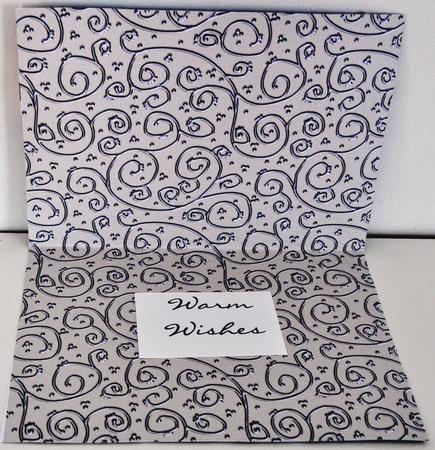 Neutrals 'metallic Swirls - Silver' Backing Paper by Elaine Thompson
