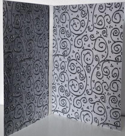 Metallics 'metallic Swirls - Silver' Backing Paper by Elaine Thompson