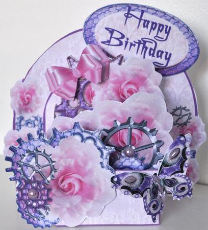 3D Box 'steampunk Pink' by Elaine Thompson