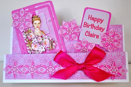 Rosalea Cameo Pink, Toppers Sheet by Elaine Thompson