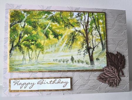 'metallic Leaves Embossed' Backing Papers Kit by Elaine Thompson