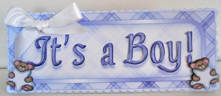It's Boy Name Topper by Elaine Thompson