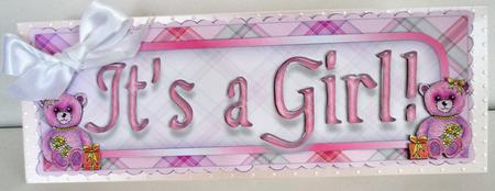 It's a Girl Name Topper by Elaine Thompson