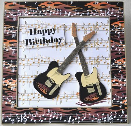 Black Electric Guitar by Elaine Thompson
