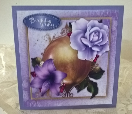 Winter Lily and Lilac Rose  by Elaine Yallop