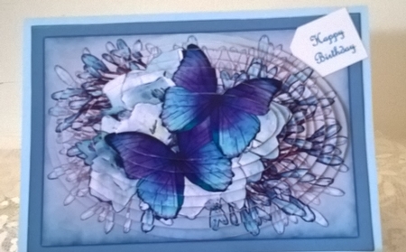 A4 Butterflies & Flowers Oval Pyramage Kit by Elaine Yallop