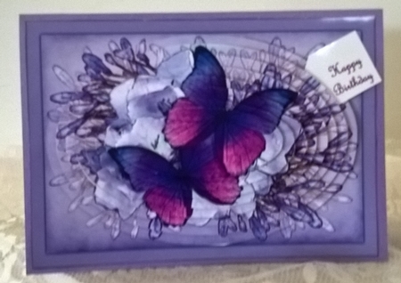 A4 Butterflies & Flowers Oval Pyramage Kit by Elaine Yallop
