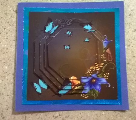Butterflies - Peacock Royal - Pyrimage/Pyramid + Insert & Tag by Elaine Yallop