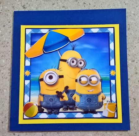 Minion Beach Fun 4 Mini Kit by Elaine Yallop