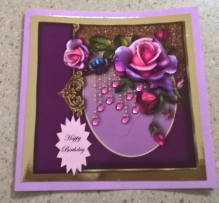 Glamadacious Card Topper  by Elaine Yallop