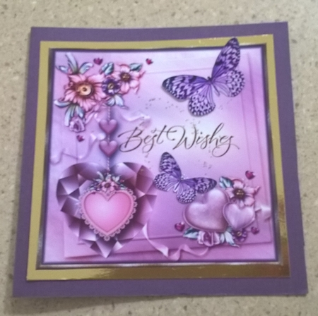 Hearts Celebration Card Topper 2 by Elaine Yallop