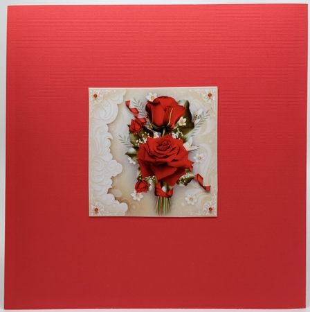 Red Roses Floral Bouquet Mini Kit by Elena Pavlova