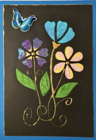 3 Adorable Flowers Iris Folding Pattern by Elena Pavlova