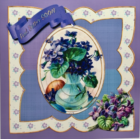 Violets- Multi Occasions Card  by Elena Pavlova