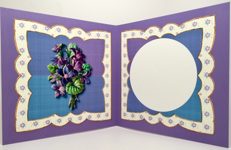 Violets- Multi Occasions Card  by Elena Pavlova