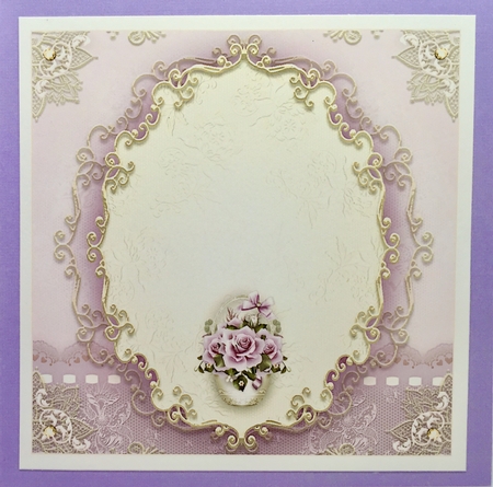 Pastel Purple Roses Card Mini Kit by Elena Pavlova