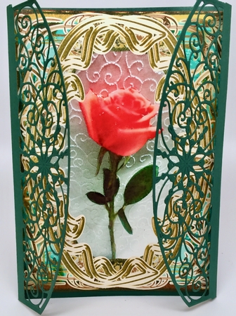 Pink Rose Various Occasions Card Front by Elena Pavlova