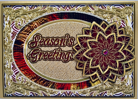 Seasons Greetings Pyramid Topper by Elena Pavlova