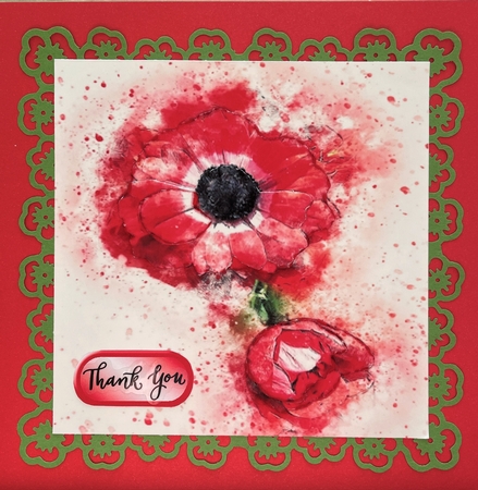 One Sheet Wonders - Water Colour Magic - Anemone - Easy Cut - 3D Decoupage by Elena Pavlova