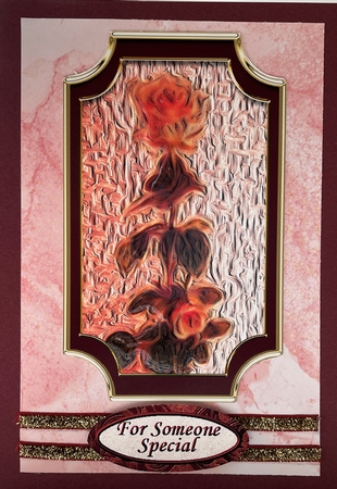 Oil Paint Rose Card Fronts & Blank Insert by Elena Pavlova