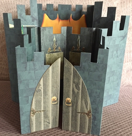 Castle Fort Gatefold Double Cascade Card Kit by Elena Pavlova