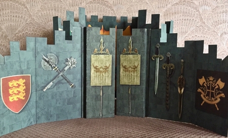 Castle Fort Gatefold Double Cascade Card Kit by Elena Pavlova