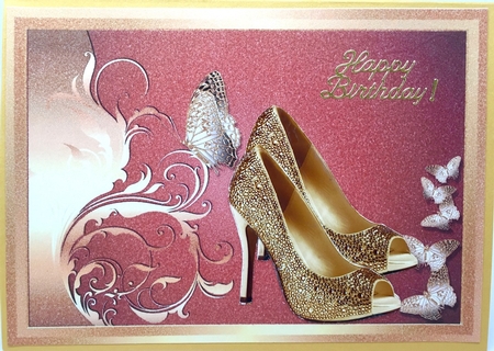 Golden Beauty Card Front by Elena Pavlova