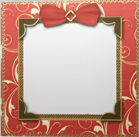 Lacey Oriental Peony Card Envelope 4 Corner Stacker Aio by Elena Pavlova
