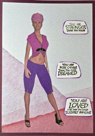 Paper Doll Simone and Clothes by Elena Pavlova