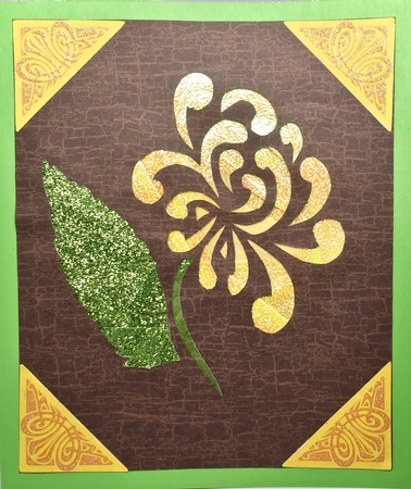 Chrysanthemum Flower Iris Folding Pattern by Elena Pavlova