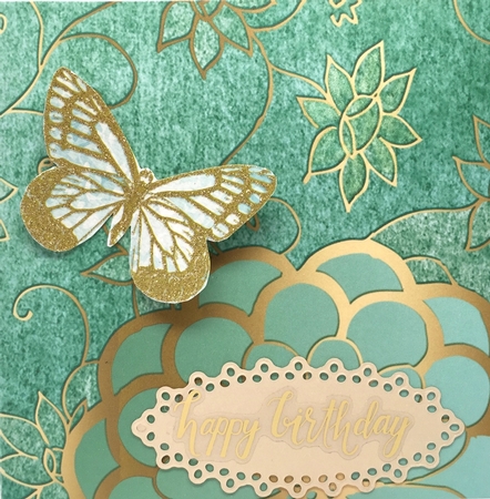 Oriental Birds Plain Anglaise Midi Card and Envelope by Elena Pavlova