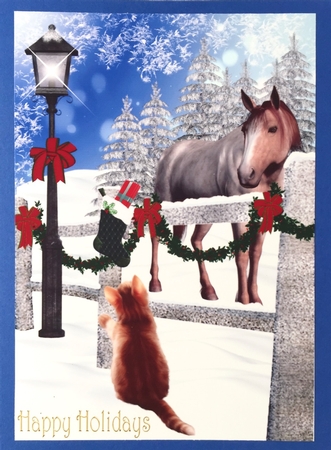 6 Christmas Lampost Scenes, Cu4cu by Elena Pavlova