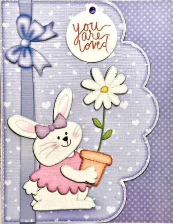 A4 Little Bunny Felties Scalloped Edge by Elena Pavlova