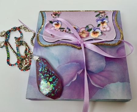 Pansy Bouquet Gift Accessories Kit by Elena Pavlova